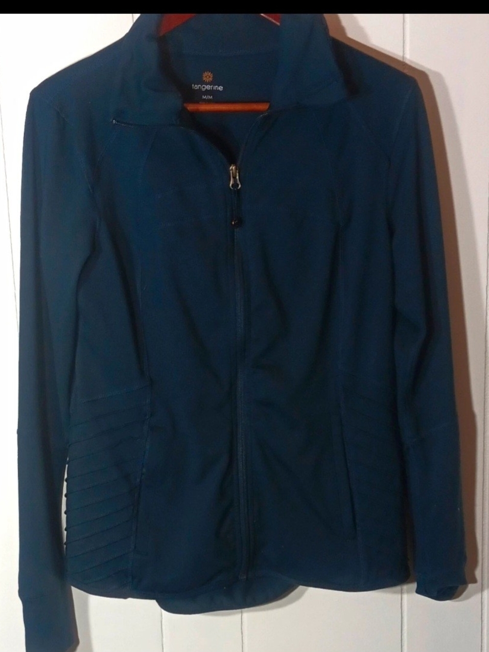Tangerine Women's Deep Teal Zip-Front Utility Jacket